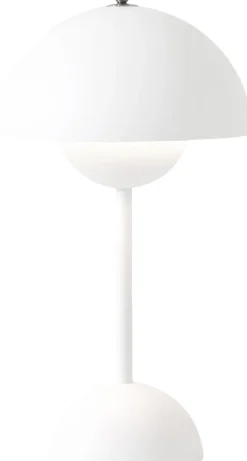 Bordlamper|Trådløse Lamper<&Tradition Flowerpot Portable Lamp VP9, Magnetic Charger Matt white