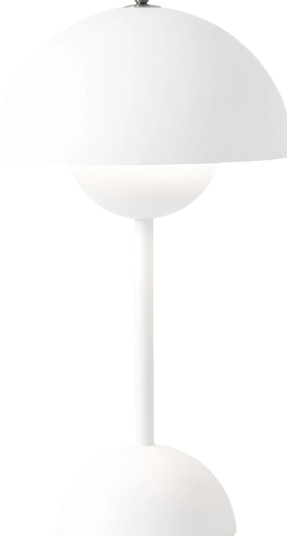 Bordlamper|Trådløse Lamper<&Tradition Flowerpot Portable Lamp VP9, Magnetic Charger Matt white