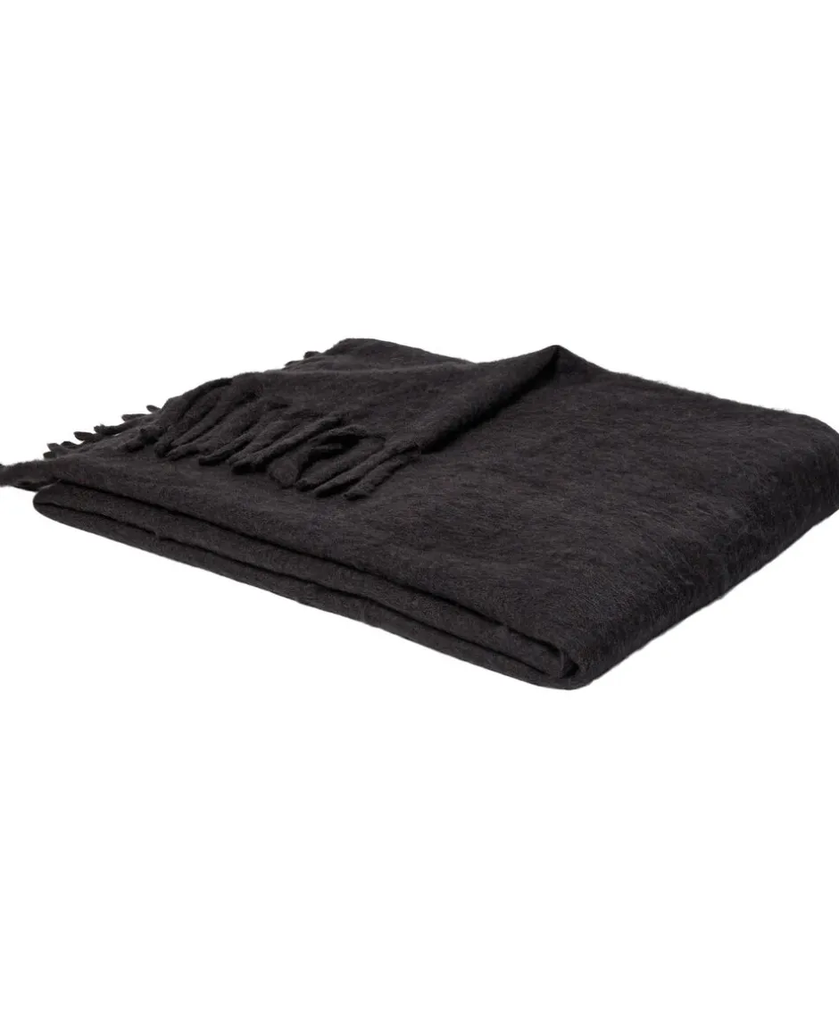 Plaider<Magasin du Nord Collection Fluffy plaid, plain Mørkebrun