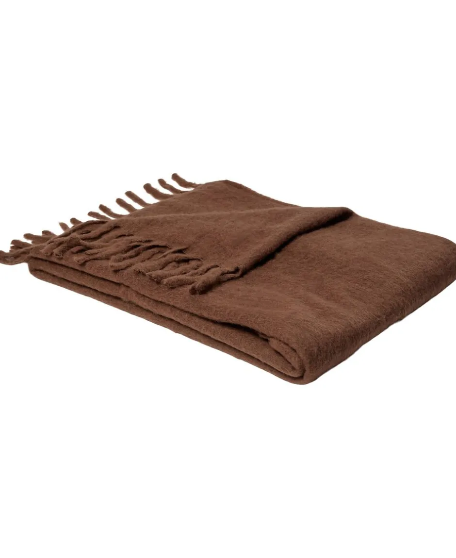 Plaider<Magasin du Nord Collection Fluffy plaid, plain Taupe