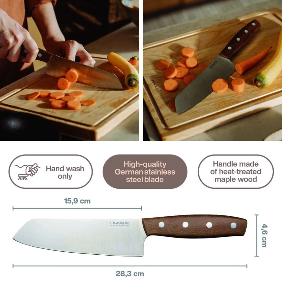 Køkkenknive & Sakse<Fiskars Folken Santoku kniv 16cm