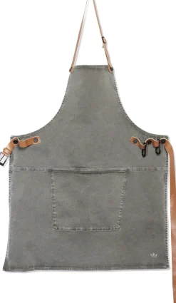 Tekstiler Til Køkkenet<DutchDeluxes Forklæde BBQ Style Apron Grey Green