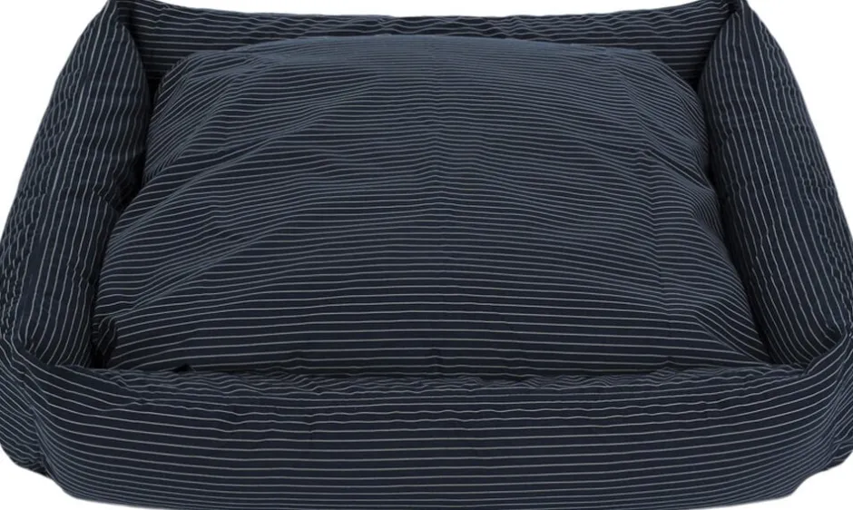 Puder|Til Boligens Kæledyr<Fossflakes Hundeseng Blue pinstripe