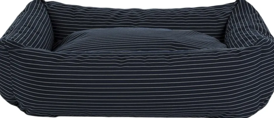 Puder|Til Boligens Kæledyr<Fossflakes Hundeseng Blue pinstripe
