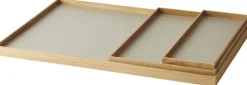 Opbevaring|Tilbehør Til Bordet<GEJST FRAME Tray Large Oak Grey