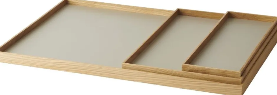 Opbevaring|Tilbehør Til Bordet<GEJST FRAME Tray Medium Oak Grey