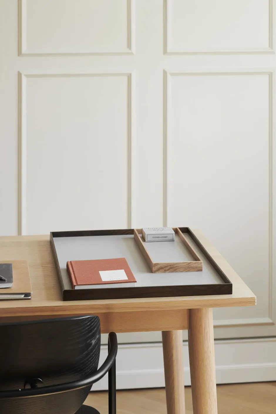 Opbevaring|Tilbehør Til Bordet<GEJST FRAME Tray Small Oak Grey