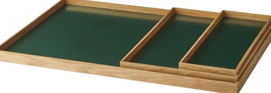 Tilbehør Til Bordet<GEJST Frame tray small oak/green