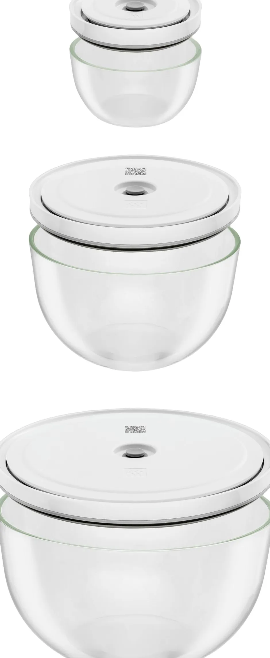 Køkkenmaskiner<Zwilling Fresh & Save BOWLS Vakuum skål sæt S/M/L / 6-dele, Glas, gen