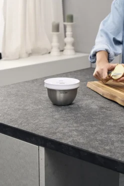 Opbevaring<Zwilling Fresh & Save BOWLS Vakuumskål S / 12 cm, Rustfrit stål, Sølv
