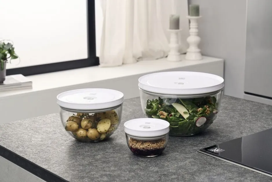 Køkkenmaskiner<Zwilling Fresh & Save BOWLS Vakuumskål L / 26 cm, Glas, Gennemsigtig