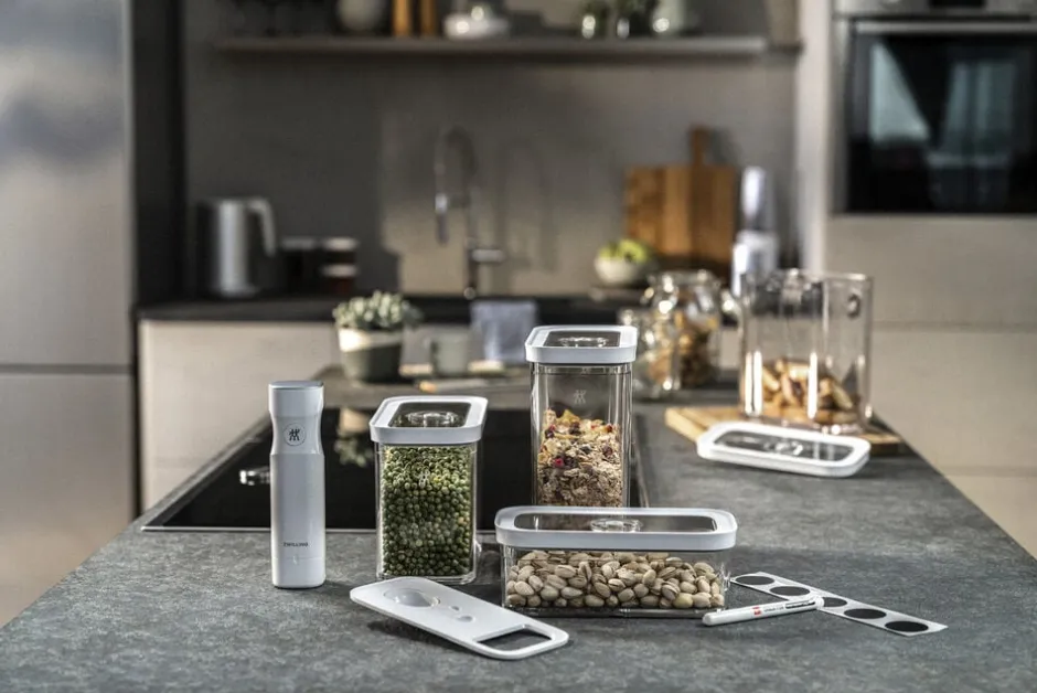 Opbevaring<Zwilling Fresh & Save CUBE Sæt M5 gennemsigtig-hvid