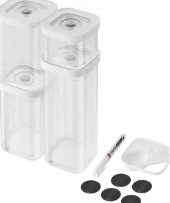 Opbevaring<Zwilling Fresh & Save CUBE Sæt S6 gennemsigtig-hvid
