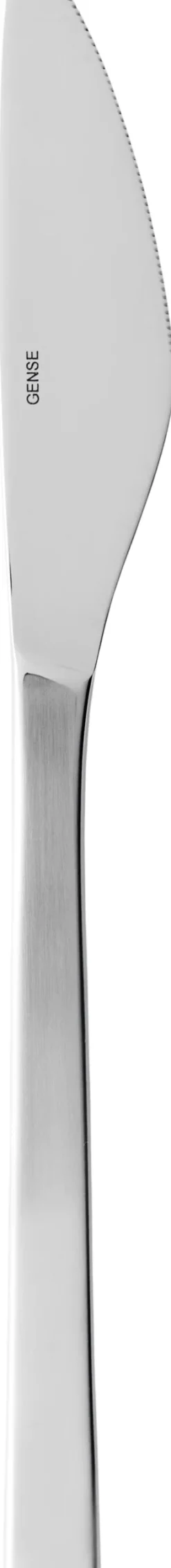 Bestik<Gense Fuga bordkniv mat/blank stål L21,3cm