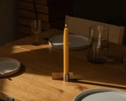 Lys & Lysestager<Frama Fundament Candle Holder | Stainless Steel | Form 2