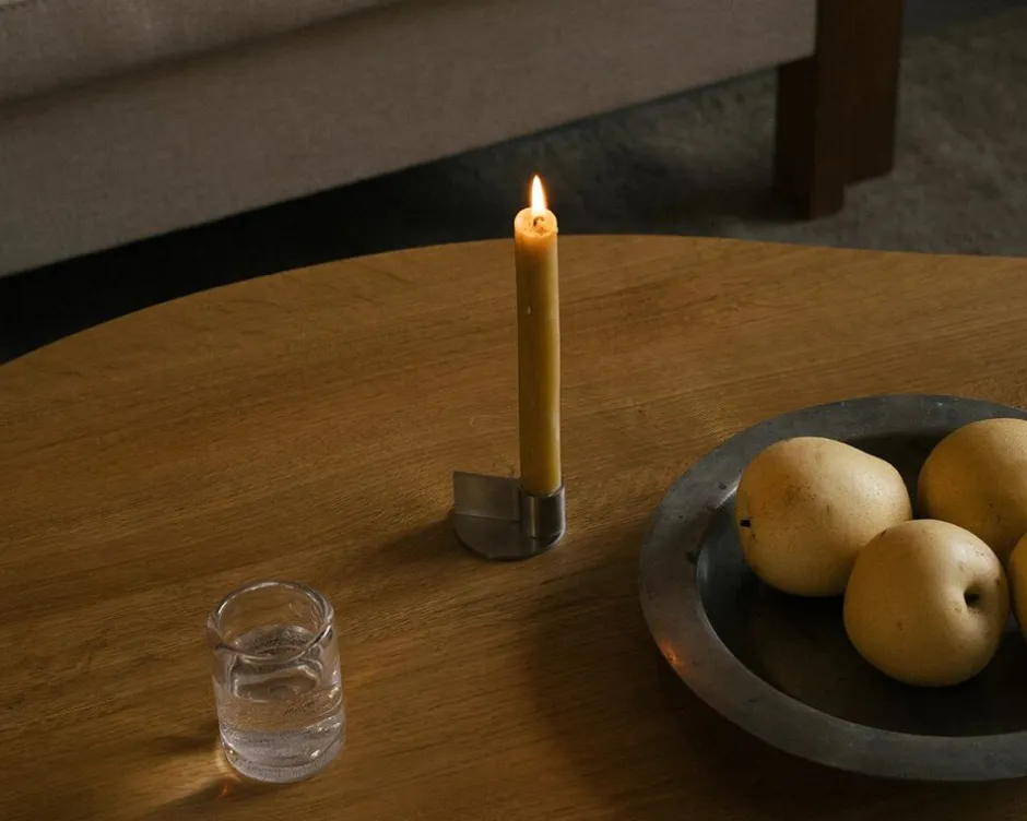 Lys & Lysestager<Frama Fundament Candle Holder | Stainless Steel | Form 1