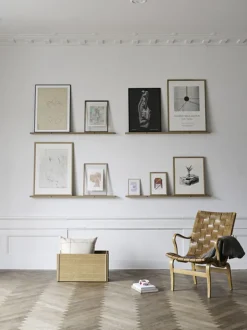 Møbler<Moebe Gallery Shelf, 70, Black 100%