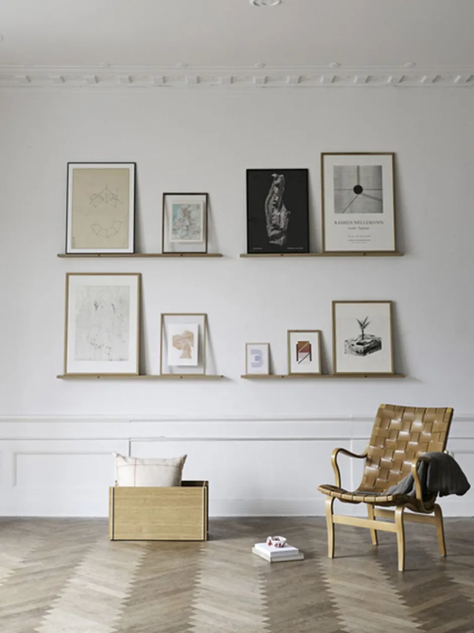 Møbler<Moebe Gallery Shelf, 70, Black 100%