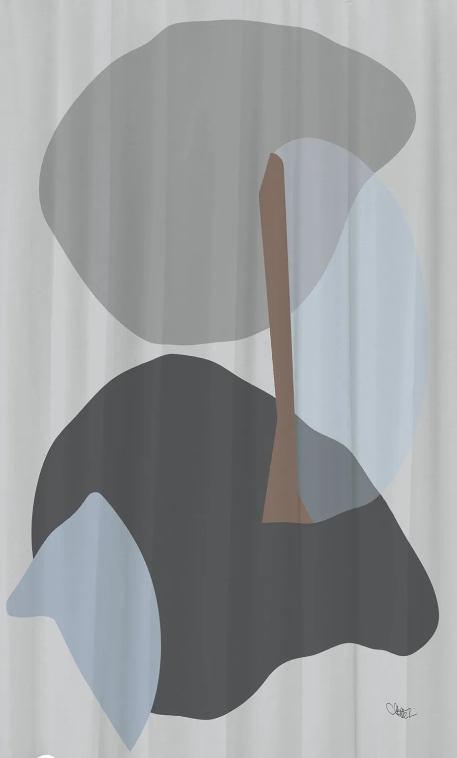 Badeforhæng<Mette Ditmer GALLERY shower curtain