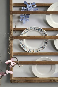Julestel<Rosendahl GC Cottage Tallerken Ø27 cm hvid m. deko