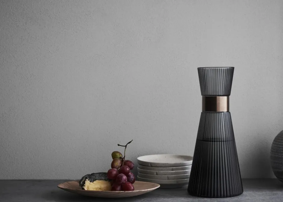 Karafler & Kander<Rosendahl GC Mouthblown Vandkaraffel 1,0 l smoke