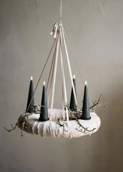 Elektriske Julelys<Uyuni Giftbox w. spike, remote, LED cone candle, Pine green, Smoot