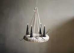Elektriske Julelys<Uyuni Giftbox w. spike, remote, LED cone candle, Pine green, Smoot