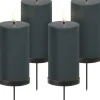 Elektriske Julelys<Uyuni Giftbox w. spike, remote, LED pillar candle, Pine green, Smo