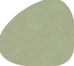 Tekstiler Til Borddækning<LIND DNA GLASS MAT CURVE 11X13CM NUPO olive green