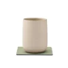 Tekstiler Til Borddækning<LIND DNA GLASS MAT SQUARE 10X10CM NUPO olive green