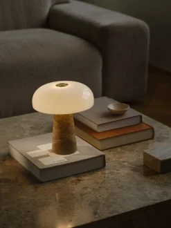 Bordlamper<DFTP GLOSSY MINI TABLE E14 G45 BEIGE