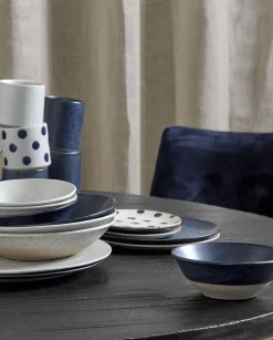 Tallerkener<Nordal GRAINY bowl, dark blue