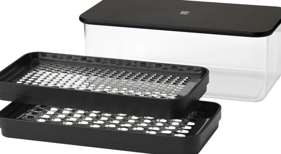 Køkkenartikler<RIG TIG GRATE-IT rivejern med beholder black