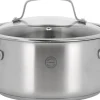 Gryder & Pander<Pillivuyt Gourmet Gryde med glaslåg Roya 3 liter 20 cm Rustfrit stål