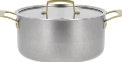 Gryder & Pander<Pillivuyt Gourmet Gryde med låg Durance 5 liter 24 cm Rustfrit stål