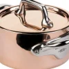 Gryder & Pander<Mauviel Gryde med låg mini 30 cl Kobber/Stål