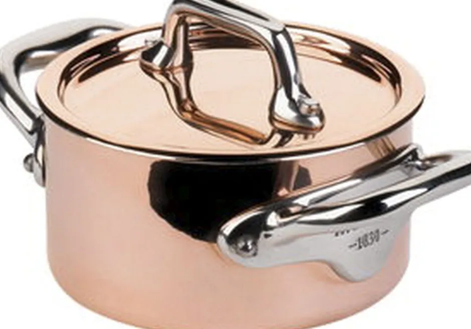 Gryder & Pander<Mauviel Gryde med låg mini 30 cl Kobber/Stål