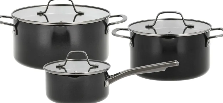 Gryder & Pander<Pillivuyt Gourmet Grydesæt m/låg Blavet 6 dele Aluminium/keramisk belægning