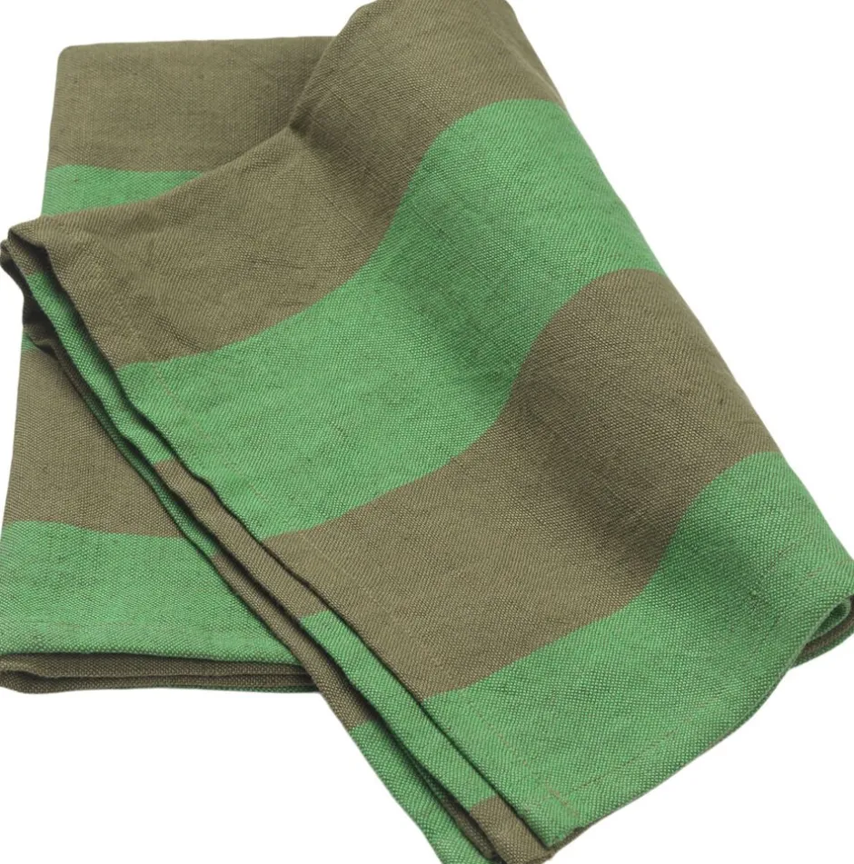 Tekstiler Til Køkkenet<Ferm Living Hale Tea Towel - Olive/green