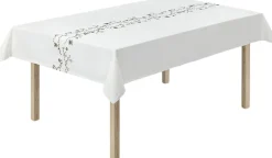 Tekstiler Til Borddækning|Juletekstiler<Kähler Hammershøi Christmas Dug 150x370 cm hvid m. deko