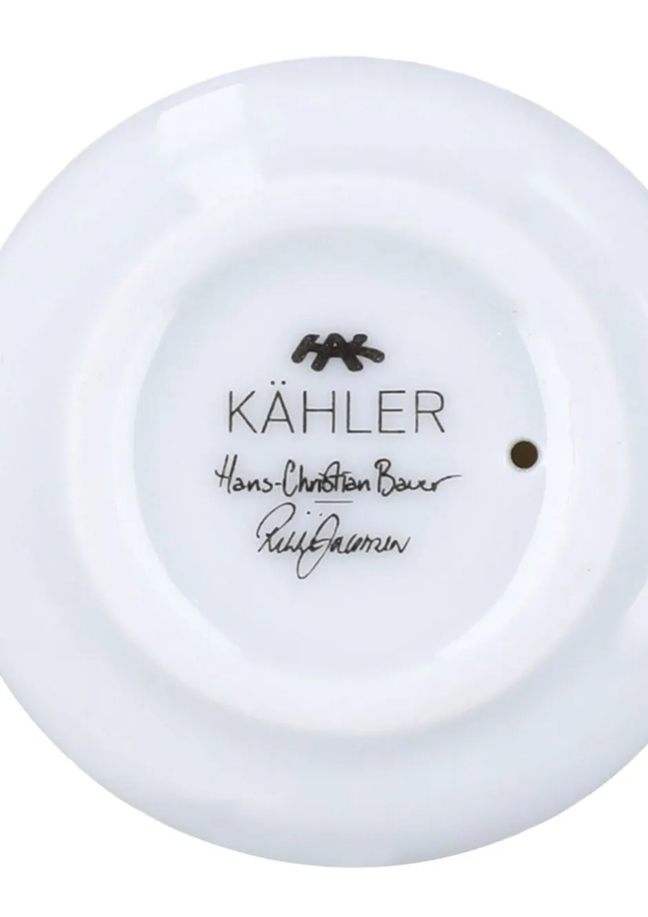 Julepynt<Kähler Hammershøi Christmas Nissefar lysestage H8. 5 hvid m. deko
