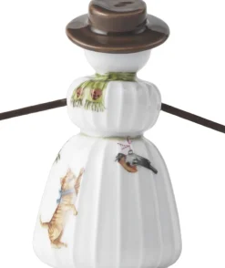 Julepynt<Kähler Hammershøi Christmas Snekone H11 hvid m. deko