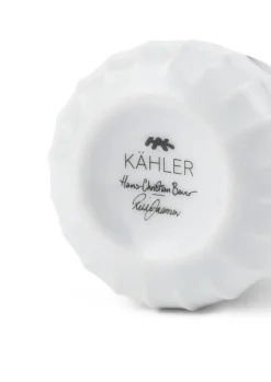 Juletræspynt<Kähler Hammershøi Christmas Snekone hængende H9 hvid m. deko