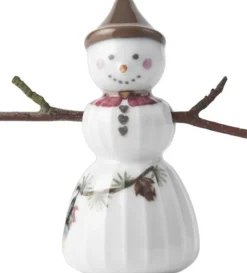 Julepynt<Kähler Hammershøi Christmas Snepige H8 hvid m. deko