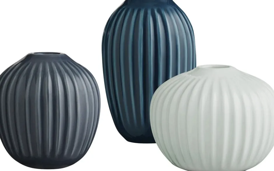 Vaser & Urtepotteskjulere<Kähler Hammershøi minivase 3-pak