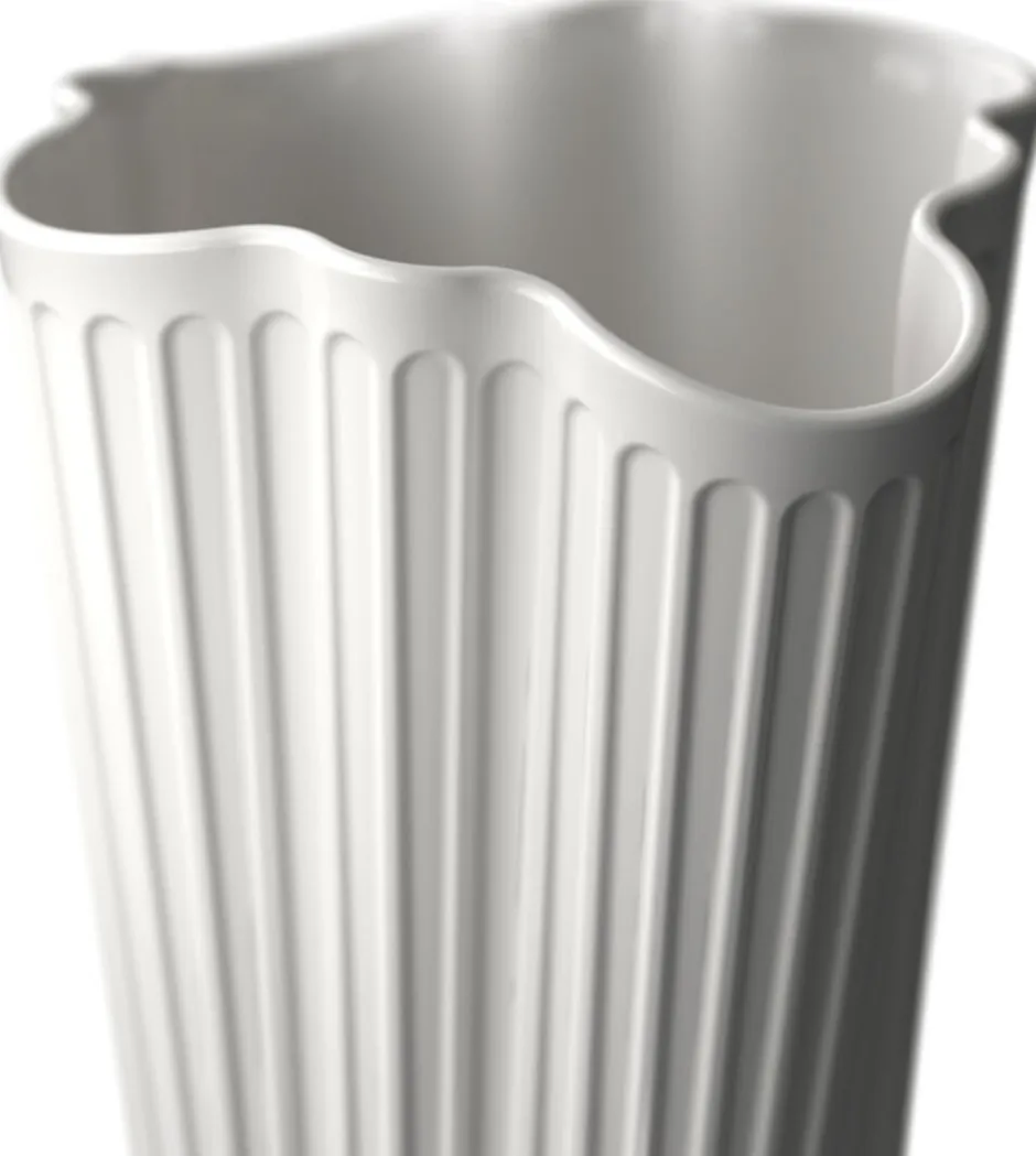 Vaser & Urtepotteskjulere<Kähler Hammershøi Unfold Vase H16. 5 cm hvid
