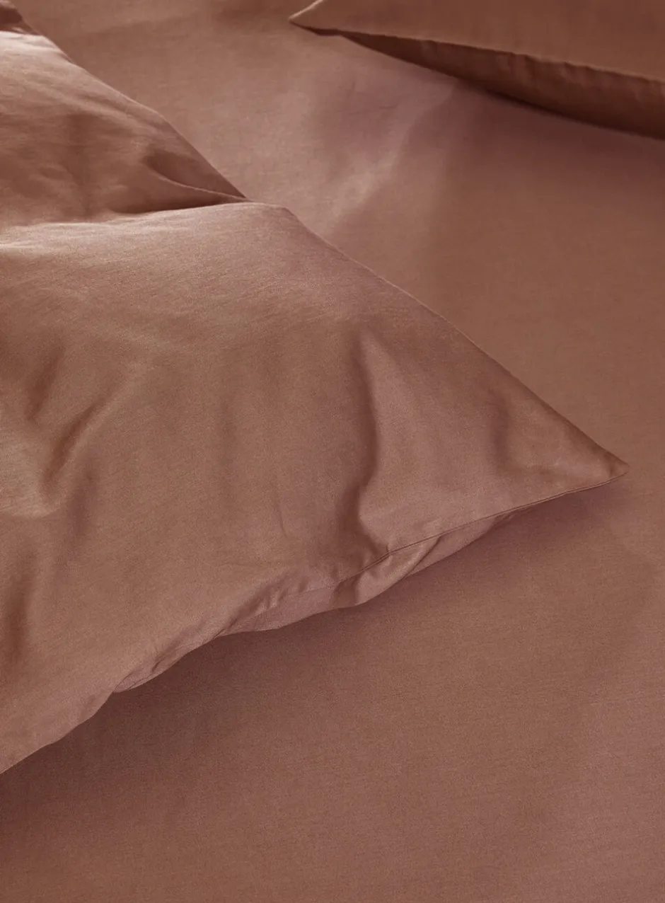 Sengetøj & Lagner<Høie Harmoni stonewashed pudebetræk Terracotta