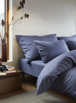 Sengetøj & Lagner<Høie Harmoni stonewashed pudebetræk denimblå
