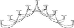 Lys & Lysestager<Georg Jensen HARMONY MENORAH STAINLESS STEEL