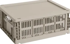 Opbevaring<Hay Colour Crate Lid Plastic-Medium-Warm grey